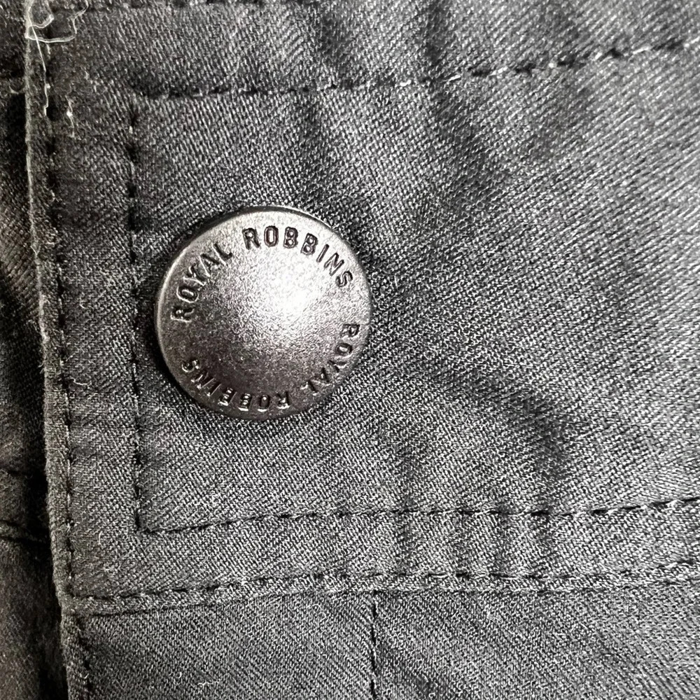 Royal Robbins XS Black Roll Up Hiking Pants Lightweight Travel Outdoor Utility - Picture 4 of 6